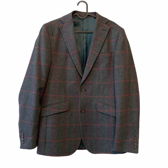 WALKER SLATER  tweed plaid jacket - Picture 1 of 6